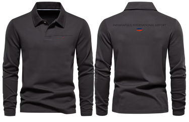 INDIANPOLIS AIRPORT LONG SLEEVE POLO